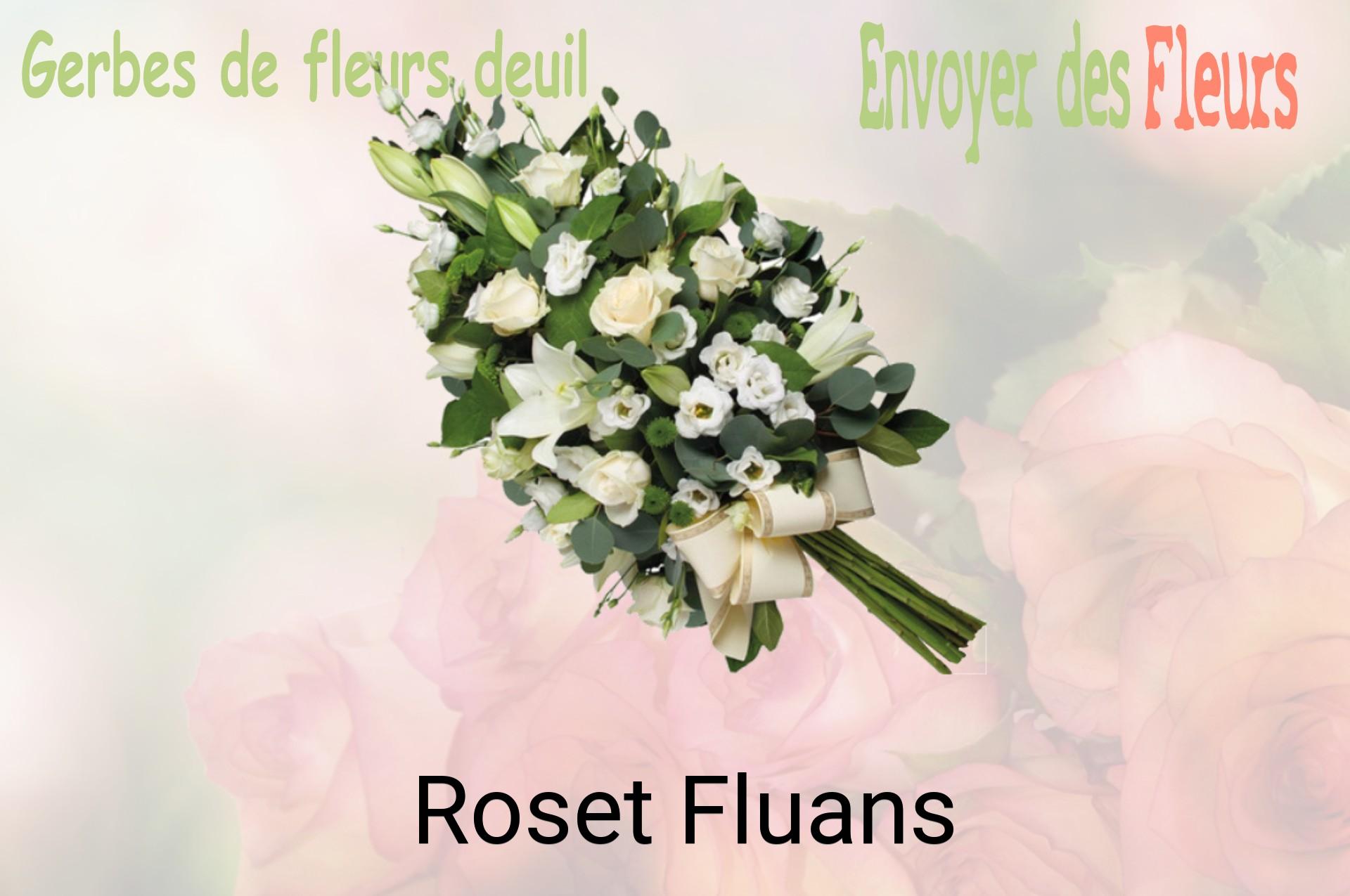 Gerbe de fleurs de deuil livrée à Roset-Fluans
